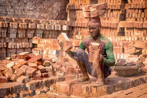 red colour of clay